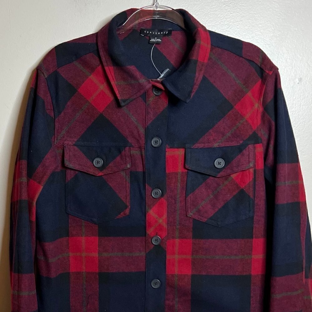 Sanctuary Shacket in Odessa Plaid Size S